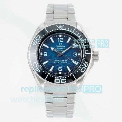 VRF Super Clone Omega Ocean Planet 6000m Seamaster 75th Anniversary Blue Dial Watch 